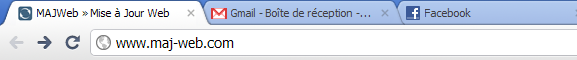 Onglets dans le navigateur Google Chrome