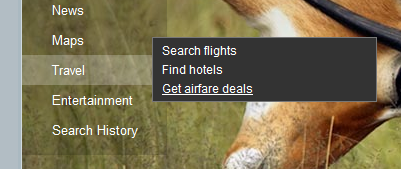 Bing - Go to airfare deal