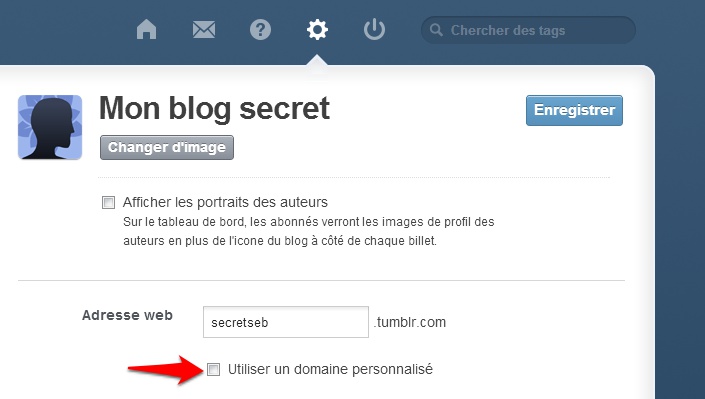 Créez votre blog privé gratuit sur votre nom de domaine avec tumblr !