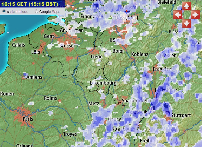 Image du radar météo de Meteox.fr
