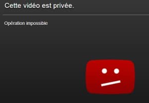 Voulez-vous publier une video privée sur Youtube