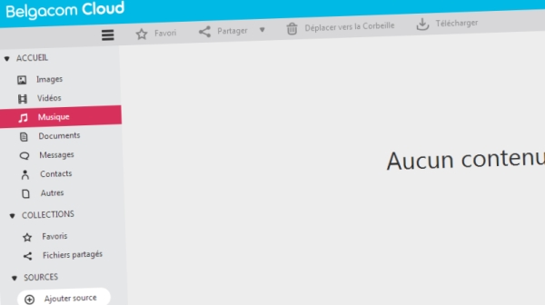 Cloud storage par Belgacom Proximus