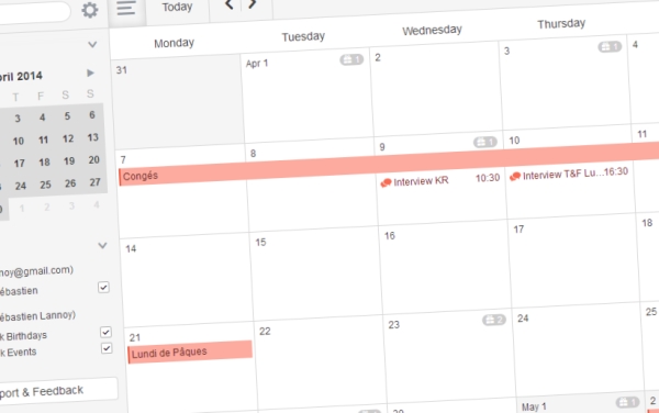 Vous aussi utilisez Sunrise Calendar sur votre PC