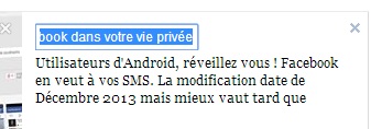 Vous aussi, osez modifier le titre de votre partage de lien sur Facebook