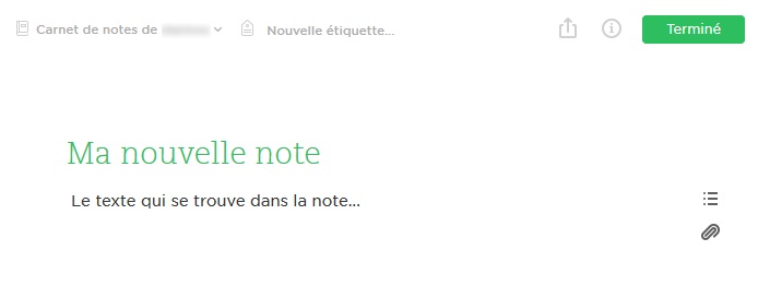 Evernote sans distraction avec sa nouvelle interface web