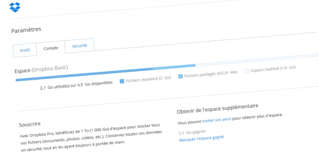 Dropbox plein: que faire pour retrouver de l’espace ?