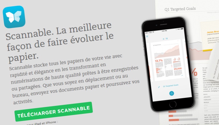 Scanner avec votre smartphone grâce à Scannable d’Evernote