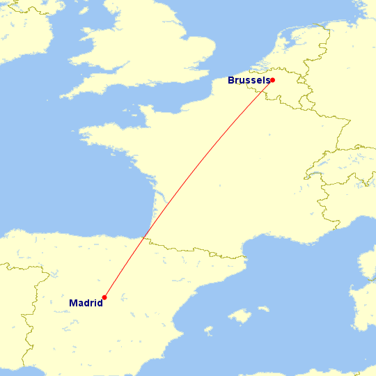 brussels-madrid-map