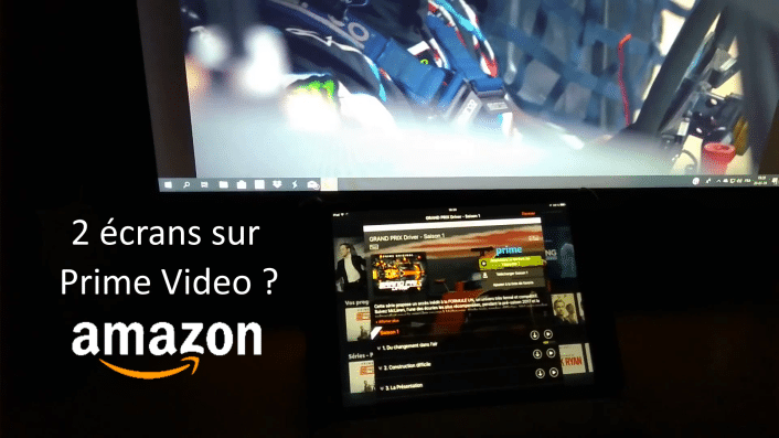 Deux écrans sur Amazon Prime Video