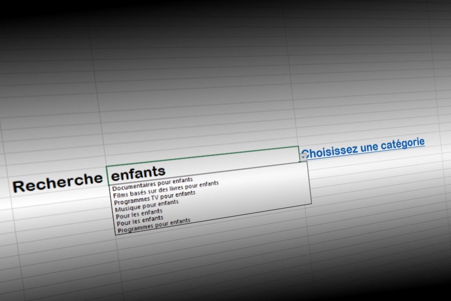Netflix : 213 catégories cachées dans un fichier Excel