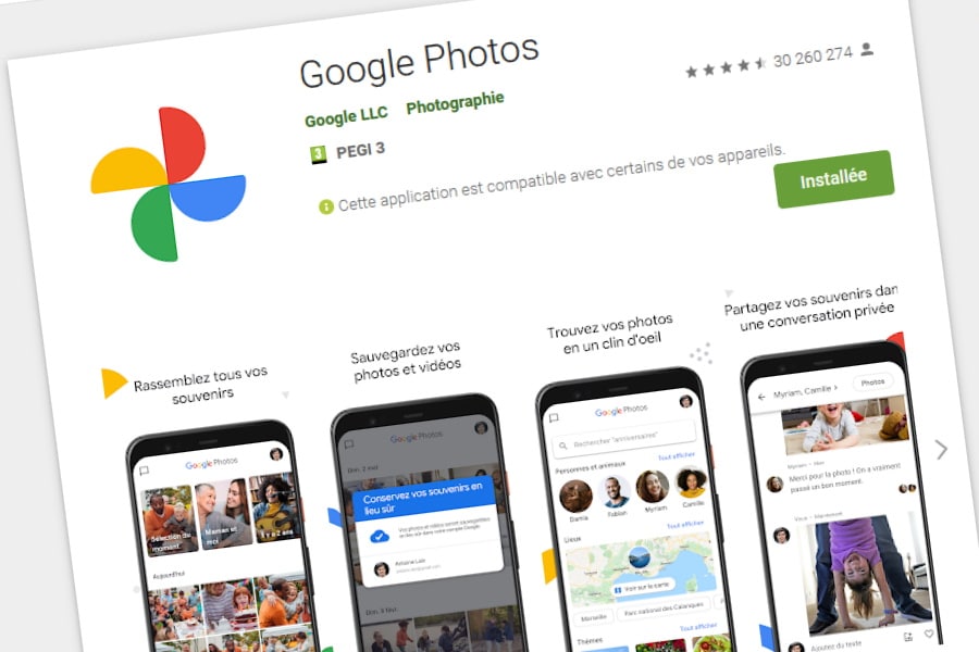 Application Google Photos