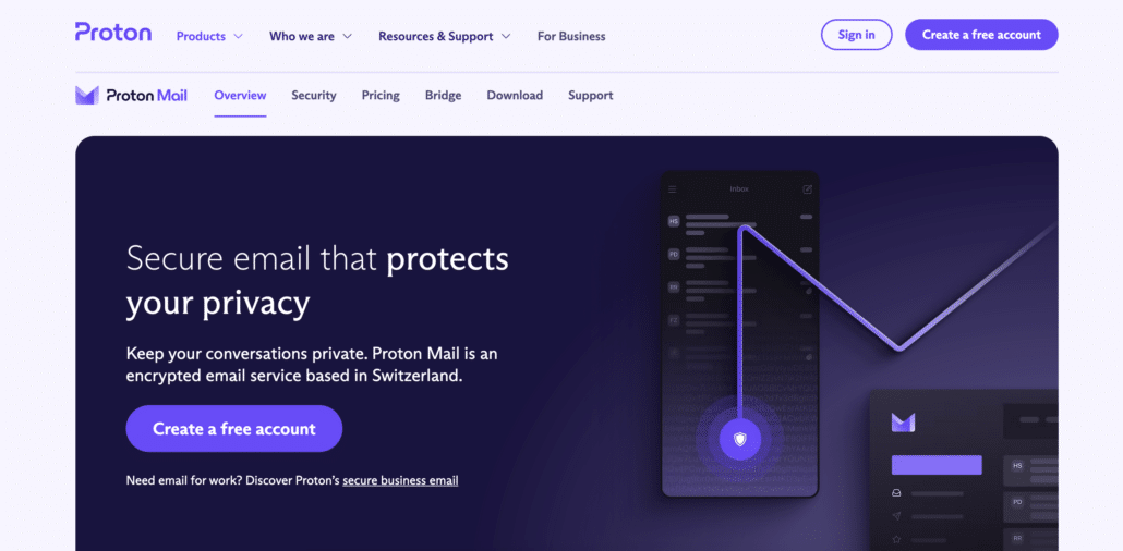 ProtonMail un service de messagerie email pour votre vie privée